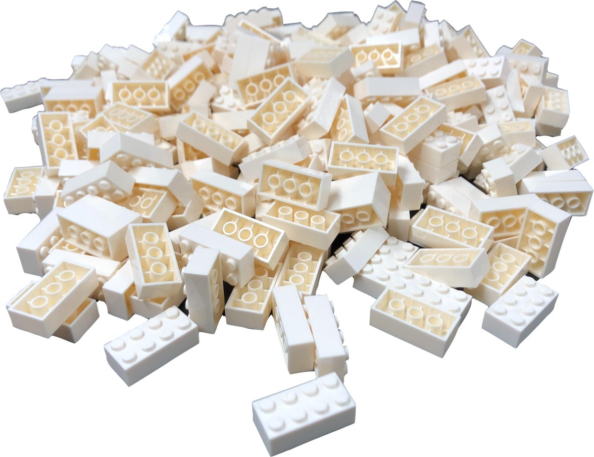 100 Bouwstenen 2x4 | Wit | compatibel met Lego | SmallBricks
