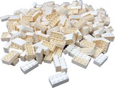 200 Bouwstenen 2x4 + brick separator | Wit | compatibel met Lego | SmallBricks