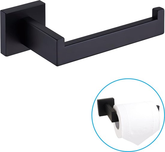 Sanics Seal WC Rolhouder Zwart Inclusief Montage set - Toiletrolhouder RVS  -... | bol.com
