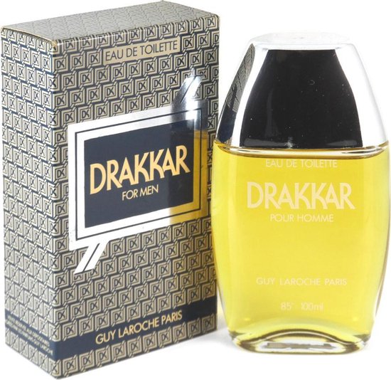 GUY LAROSCHE, DRAKKAR pour HOMME, Eau de toilette, 50 ml, Flacon - Vintage. Dit is een oude editie van Drakkar, geen streepjescodes, de doos heeft sporen van tijd. En als voor de kwaliteit belangrijk is, dan is het dit parfum wat u zoekt.