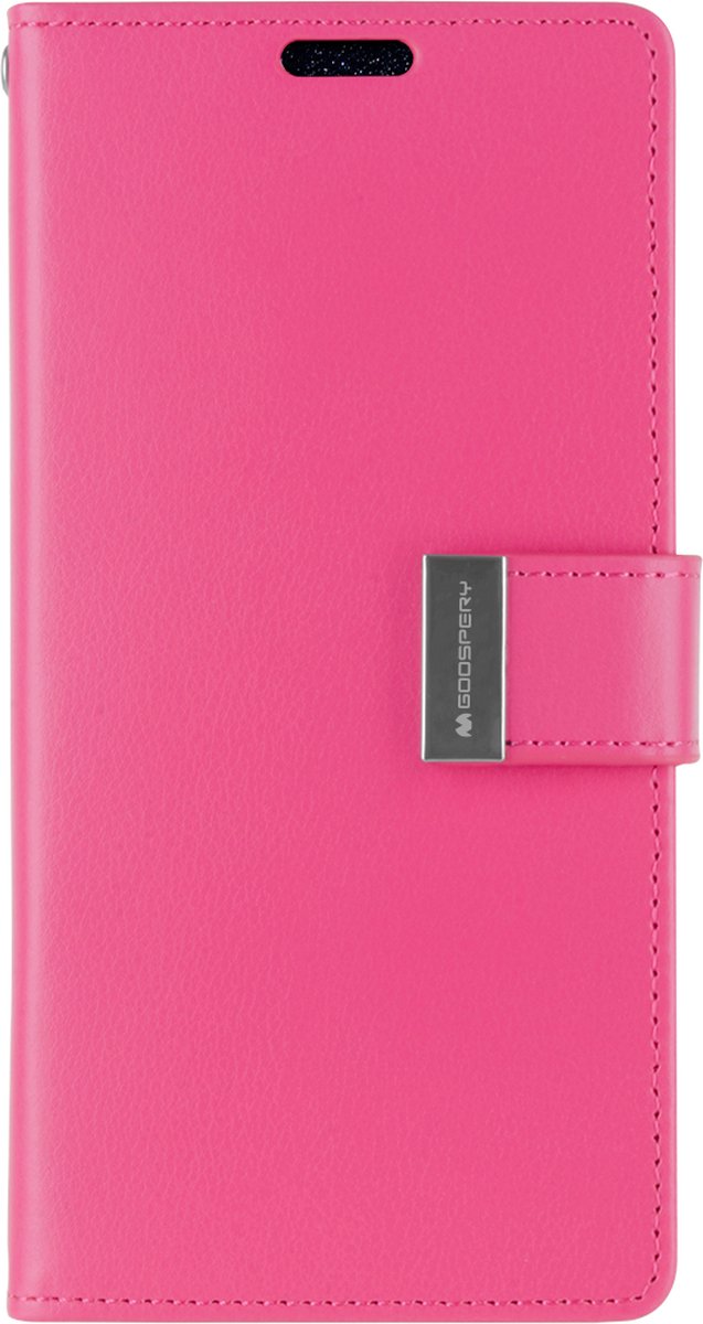 Hoesje geschikt voor Samsung Galaxy S20 Plus - goospery rich diary case - hoesje met pasjeshouder - magenta
