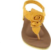 MRCH. Label Rose Dames Sandalen - Okergeel - Maat 36