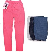 Meisjes legging kinder legging kinderkleding gestipt blauw maat 116-128