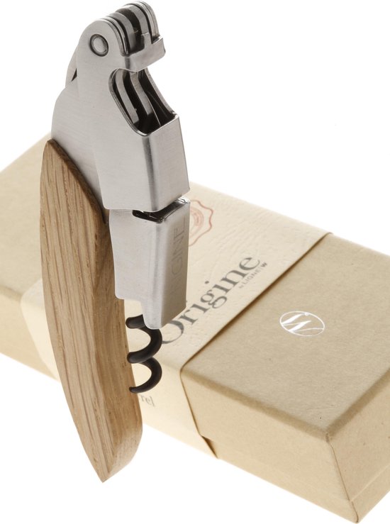 Coffret Laguiole 2 Pièces Thème Sommelier – Bois – Ouvre-bouteille – Neuf