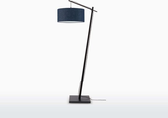 GOOD&MOJO Vloerlamp Andes - Zwart - 72x47x176cm - Scandinavisch,Bohemian - Staande lamp voor Woonkamer - Slaapkamer