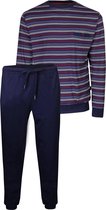 Paul Hopkins Heren Pyjama Donker Blauw strepen dessin PHPYH1904B Maten: L