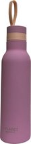 Piu Forty Steel bottle 500ml double wall vacuum 18/8, rubber finish – col. LILAS\FUCHSIA