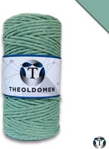 Macramé Koord | Mintgroen | Single Twist | 100 meter | 100% Hoogwaardig Katoen | Macramé Touw | Macramé | Voor Macramé Plantenhanger | Wandkleed | Dromenvanger | DIY | Touw | 3mm |