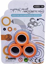 Dappermann | Fidget Toys - Spinner voor TikTok - Magneet Vinger Spinner - Magnetische ringen - Finger Spinner - Fidget Magnet Spinner - Fidget Toys - Anti Stress Magnetic Ring