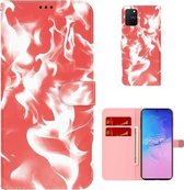 Voor Samsung Galaxy S10 Lite/A91 Cloud Fog Pattern Horizontale Flip Leather Case met Houder & Card Slot & Wallet (Rood)