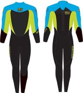 JETPILOT CK Elite Fullsuit / Overall, JE5130, 3/2 Neopreen, Heren, Maat XXL, Black / Blue / Lime