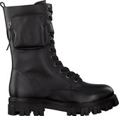 Apples & Pears 7944 Veterboots - Laarzen Met Veters - Meisjes - Zwart - Maat 38