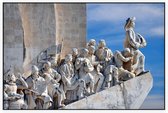 Detail van Padrão dos Descobrimentos in Lissabon - Foto op Akoestisch paneel - 150 x 100 cm