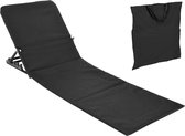 MaxxGarden Strandmat Opvouwbaar - Set van 2 - Strandstoel Verstelbaar - Zwart