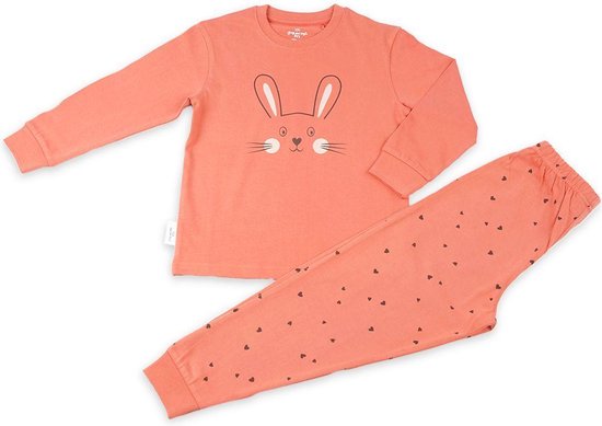 Frogs an Dogs - Pyama - Rust Pink - Bunny - meisje