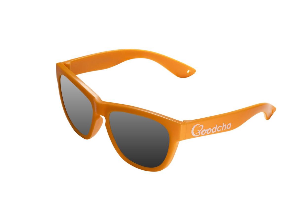 Goodcha Baby zonnebril met elastiek - 0-3 jaar - Zonnebril kind voor meisje en jongen - 'The Mango' - gepolariseerd en flexibel