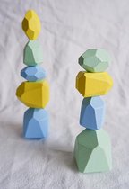 Houten stapelblokken (9st) | Stapeltoren | Stapelblokken | Baby speelgoed | Jongen | Meisje | Decoratie blokken | Montessori speelgoed