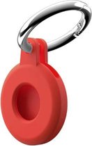 Apple - Airtag-Keychain - Siliconen Airtag - Pendentif Airtag - Etui Airtag avec clip porte-clés - Rouge