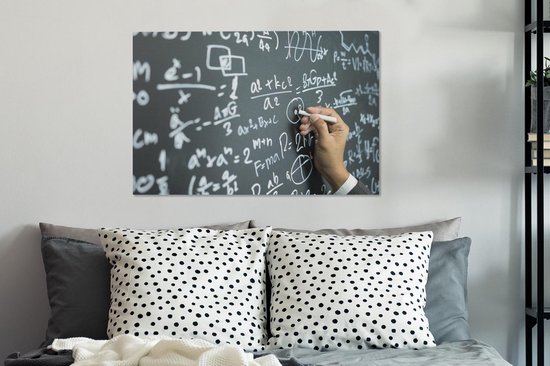 Calculs mathématiques toile 2cm 90x60 cm - Tirage photo sur toile (Décoration murale salon / chambre)