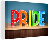 Pride lampes toile 2cm 180x120 cm - Tirage photo sur toile (Décoration murale salon / chambre) XXL / Groot format!