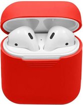 Airpods Hoesje Siliconen Case - Rood - Airpod hoesje geschikt voor Apple AirPods 1 en Airpods 2