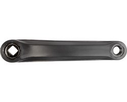 Crank links 170mm staal - zwart gecoat