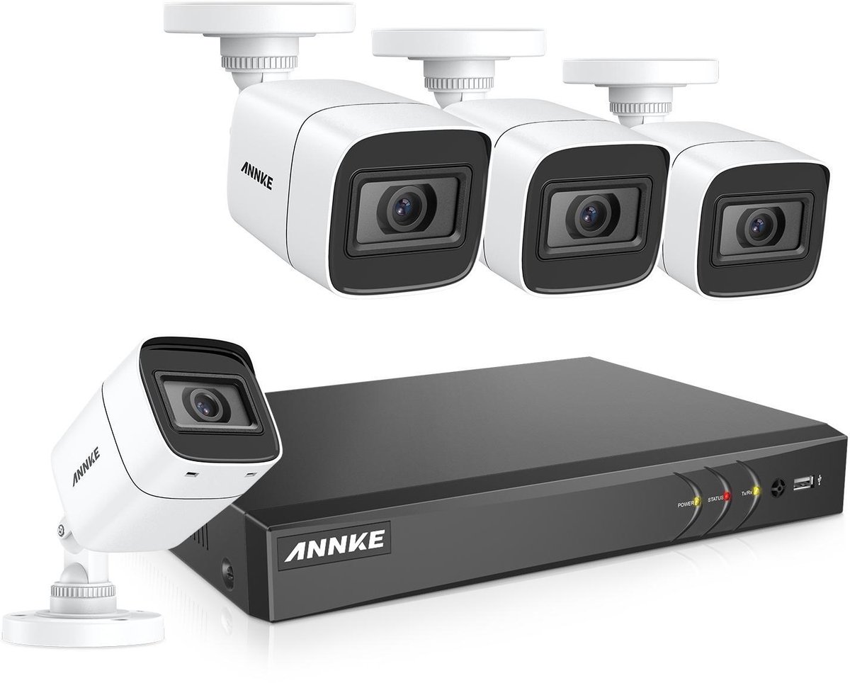 ANNKE ACS-8 DT81DP-BL - CCTV Beveiligingscamera set - 8MP - Met 8 kanalen - Met afstandsbediening