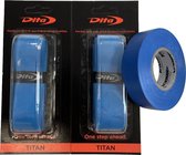 Hockeygrip Dita Blauw Set 2 stuks + Rol PVC Tape