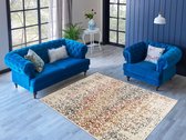 Aledin Carpets Surat - Vintage Vloerkleed 160x230 cm - Meerkleurig - Laagpolig - Tapijt woonkamer