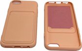 Apple iPhone 6 plus/6S Plus/7 Plus/8 Plus Roze Goud Luxe Back Cover portemonnee Pasjeshouder TPU hoesje
