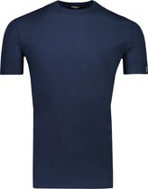 Dsquared2 T-shirt Blauw Getailleerd - Maat S - Heren - Lente/Zomer Collectie - Katoen;Elastaan