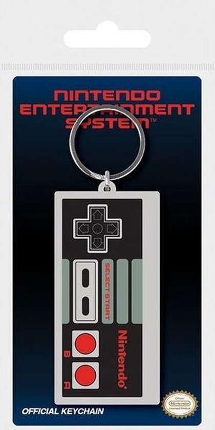 Sleutelhanger - Nintendo: NES controller - rubber - metalen ring - Nintendo