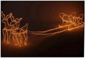 MaxxHome Kerstverlichting - Rendieren met Slee - Kerstverlichting figuur - rendier -756 lampjes - Warm wit licht