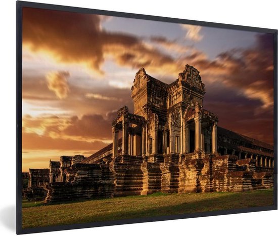 Fotolijst incl. Poster - De oostelijke vleugel van Angkor Wat - 60x40 cm - Posterlijst