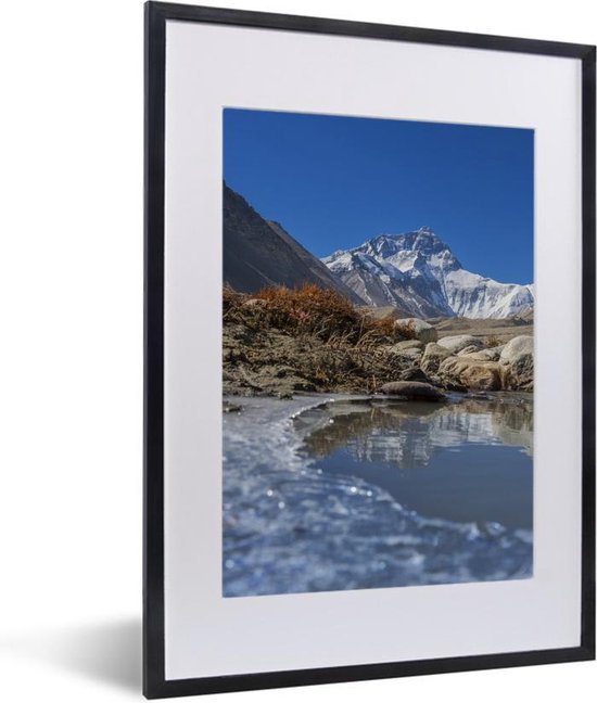 Fotolijst incl. Poster - (Basiskamp) Everest in Tibet - 30x40 cm - Posterlijst