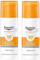 Eucerin Sun Pigment Control Fluid SPF 50+ - Zonnebrand - 2x 50 ml