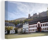 Canvas Schilderij Heidelberg - Kasteel - Duitsland - 90x60 cm - Wanddecoratie
