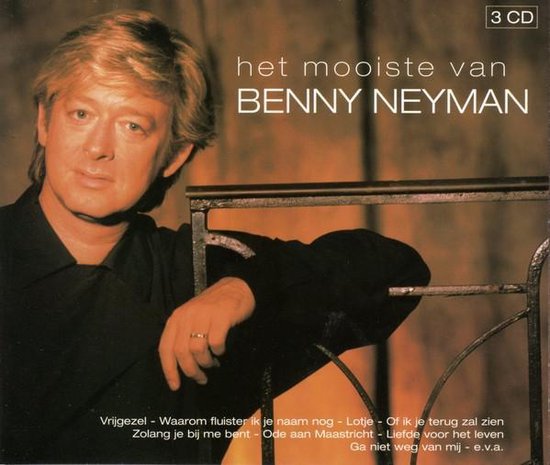 Portret van Benny Neyman met tekst 'Het mooiste van Benny Neyman' en een selectie van liedjes.
