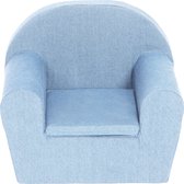 Peuterstoeltje-Kinderfauteuil Denim licht blauw