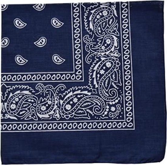 Bandana - Donkerblauw - Unisex - Festival - Carnaval - Bandana Hond