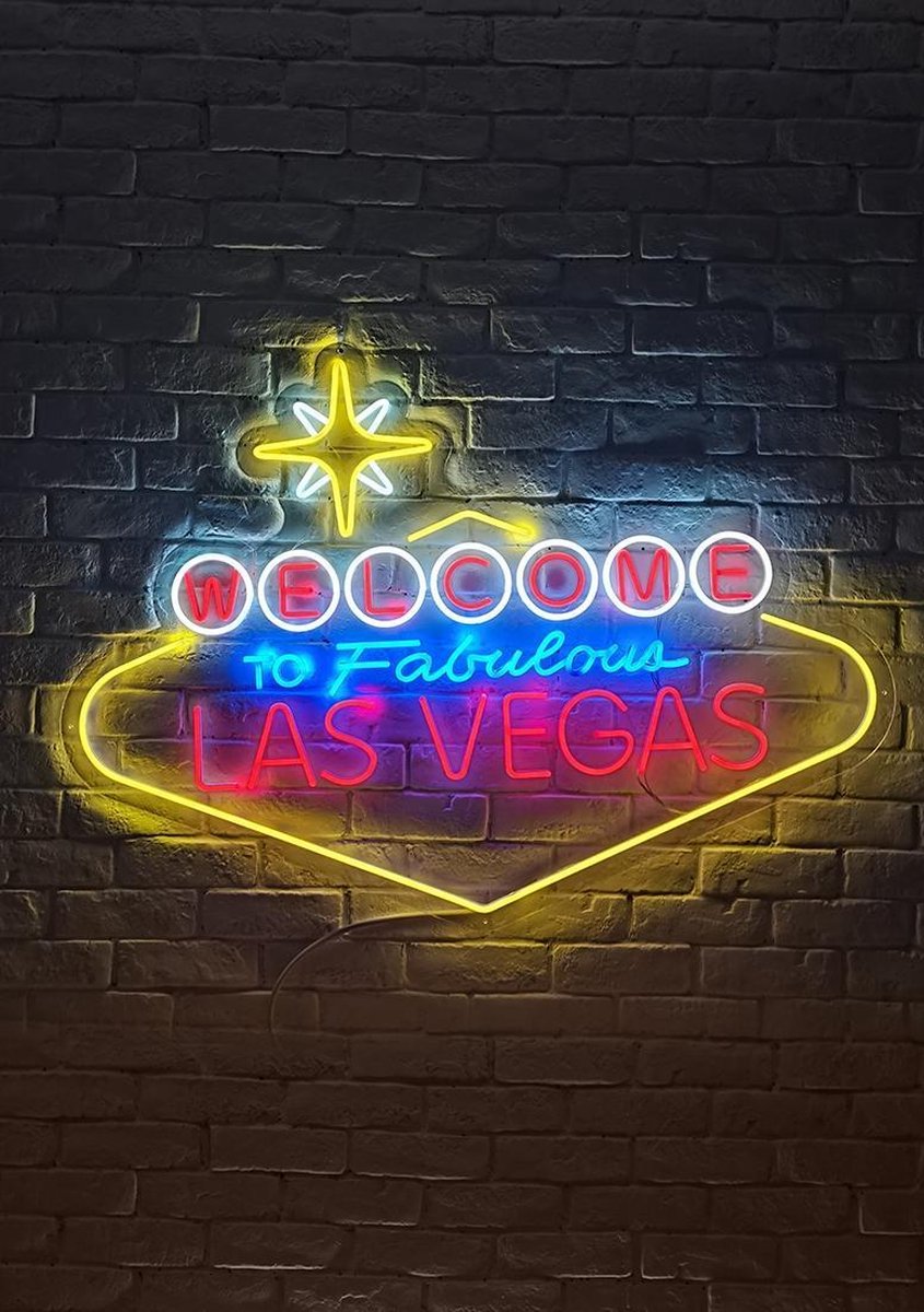 OHNO Woonaccessoires Neon Sign - Las Vegas - Neon Verlichting - Stad