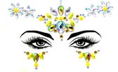 DW4Trading Gezichtsversiering - Gezichtsjuwelen - Tattoo Sticker - Face Jewels -  Festival - Decoratie Crystal 4
