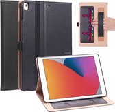 Voor iPad 10.2 2020/2019 / Pro 10.5 Retro patroon TPU + PU lederen tas met houder en kaartsleuven (zwart)