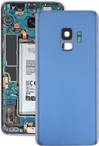 Batterij achterkant met cameralens voor Galaxy S9 (blauw)