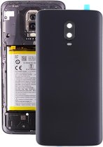 Originele batterij achterkant met cameralens voor OnePlus 6T (matzwart)