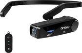 ORDRO EP6 Head-Mounted WIFI APP Live Video Slimme sportcamera met afstandsbediening (zwart)
