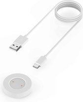 Voor Huawei Honor Watch GS Pro Smart Watch draagbare gesplitste oplader USB-oplaadkabel, lengte: 1m (wit)