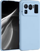 kwmobile telefoonhoesje voor Xiaomi Mi 11 Ultra - Hoesje voor smartphone - Back cover in mat lichtblauw