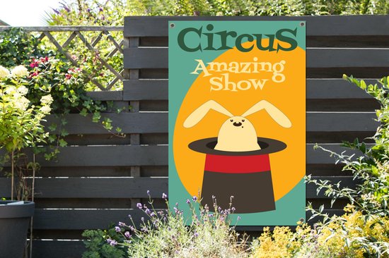 Spectacle étonnant de cirque avec un lapin 80x120 cm