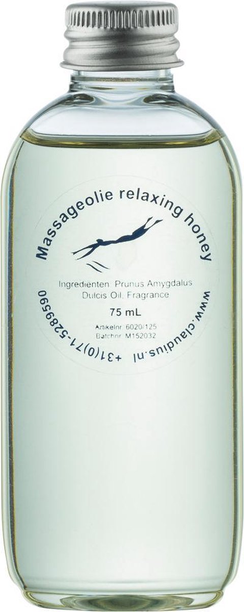 Goedkoopste Massageolie Relaxing Honey 75 ml - met aluminium dop - 100 natuurlijk - biologisch en koud geperst